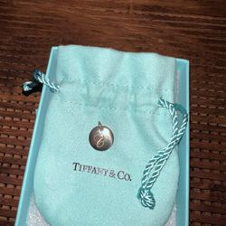 Authentic Tiffany & Co. Tiffany Notes Alphabet Pendant Charm Silver Letter C