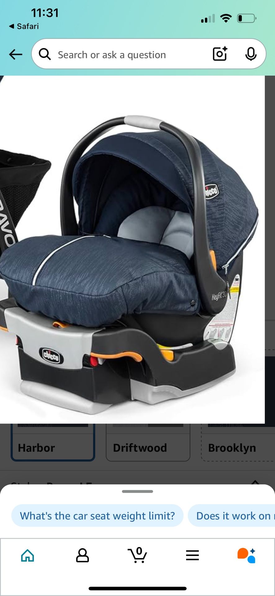 Car seat and two bases