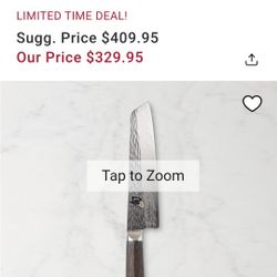 Brand New Never Used Shun Fuji Master Utility Knife, 6 1/2"