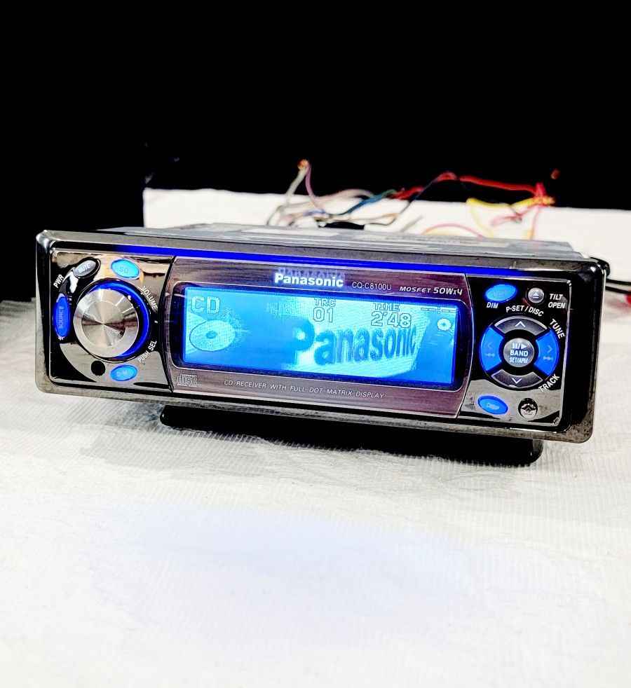 Panasonic CQ-C8100U Old School CD Player Radio Graphics 50x4 Watts **NEW**