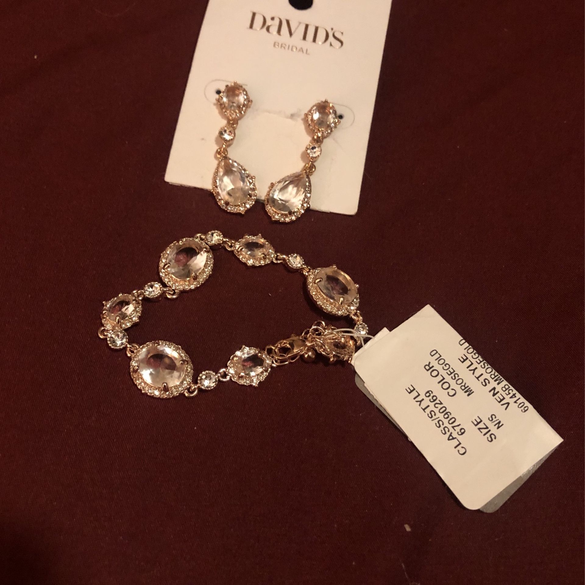 David Bridal Bridemaind Or Bride Jewerly Set