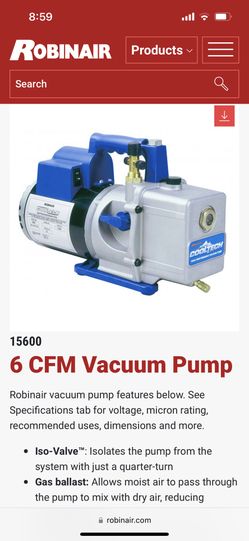 Robinair Vacuum Pump 