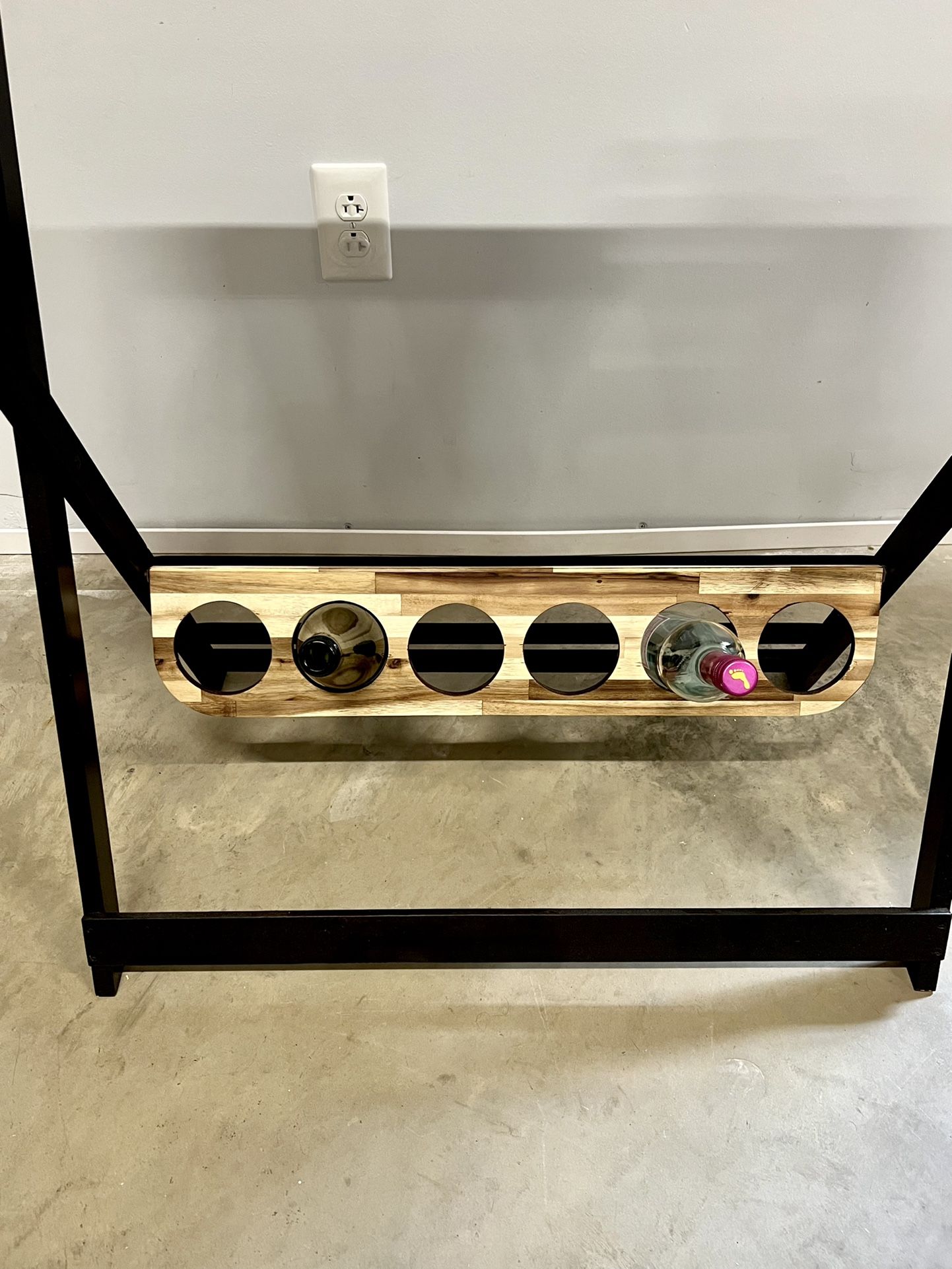 Wine, Liquor, Coffee, Beverage Station With Stool