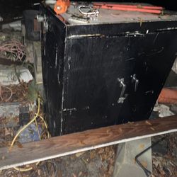 Black Metal Workshop Cabinet