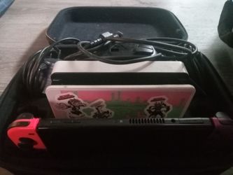Scarlet and violet Nintendo switch oled full gaming set