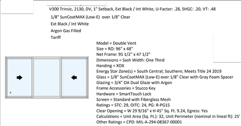 Brand New Milgard Window