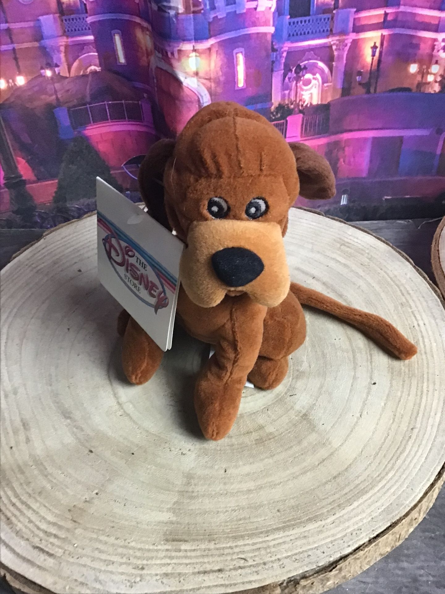 Disney Store Lady And The Tramp Trusty Dog bean Bag Vintage Plush -NWT