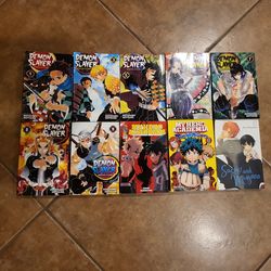 Demon Slayer Manga Lot + My Hero Academia