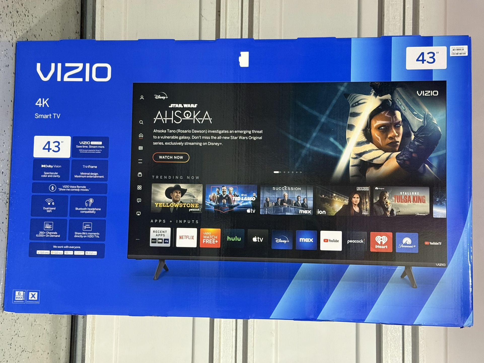 VIZIO 4K UHD LED Smart TV 43” - Brand New Unopened