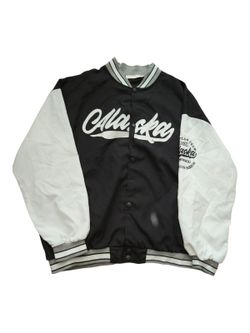 Black & White Varsity Jacket By Nice Fashion Store - Women's XL