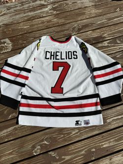Vintage Chris Chelios #7 Blackhawks Starter Jersey - Men’s L