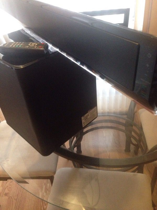 Tandheelkundig Telemacos Kwade trouw Samsung PS-WWS1 Active Powered Home Theater Wireless Subwoofer & HT-WS1  Soundbar for Sale in Chicago, IL - OfferUp