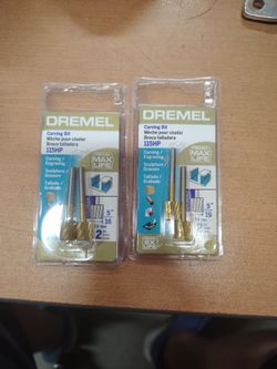 Dremel max life carving bit 115hp 2 pc x 2