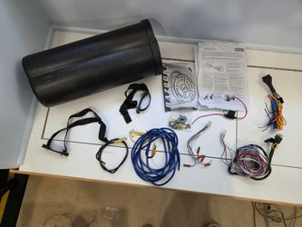 Bazooka powered bass tube +  wiring