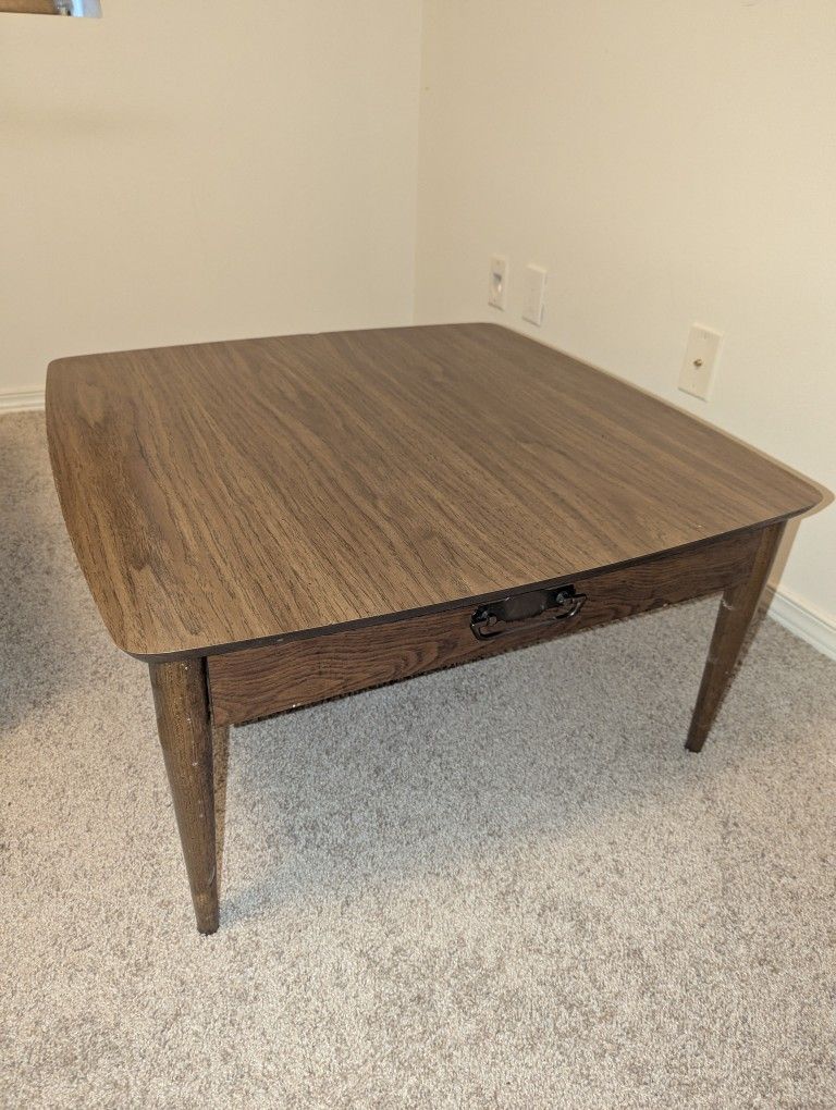 $150 Vintage Lane Square Drawer Coffee Table