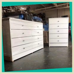 Dresser set / Eight and five drawers dresser