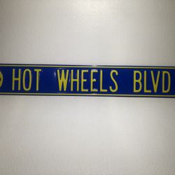 ‘HOT WHEELS BLVD’ Street Sign