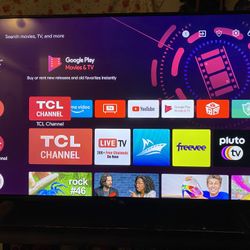 TCL 55 Inch Smart Tv  With Remote 