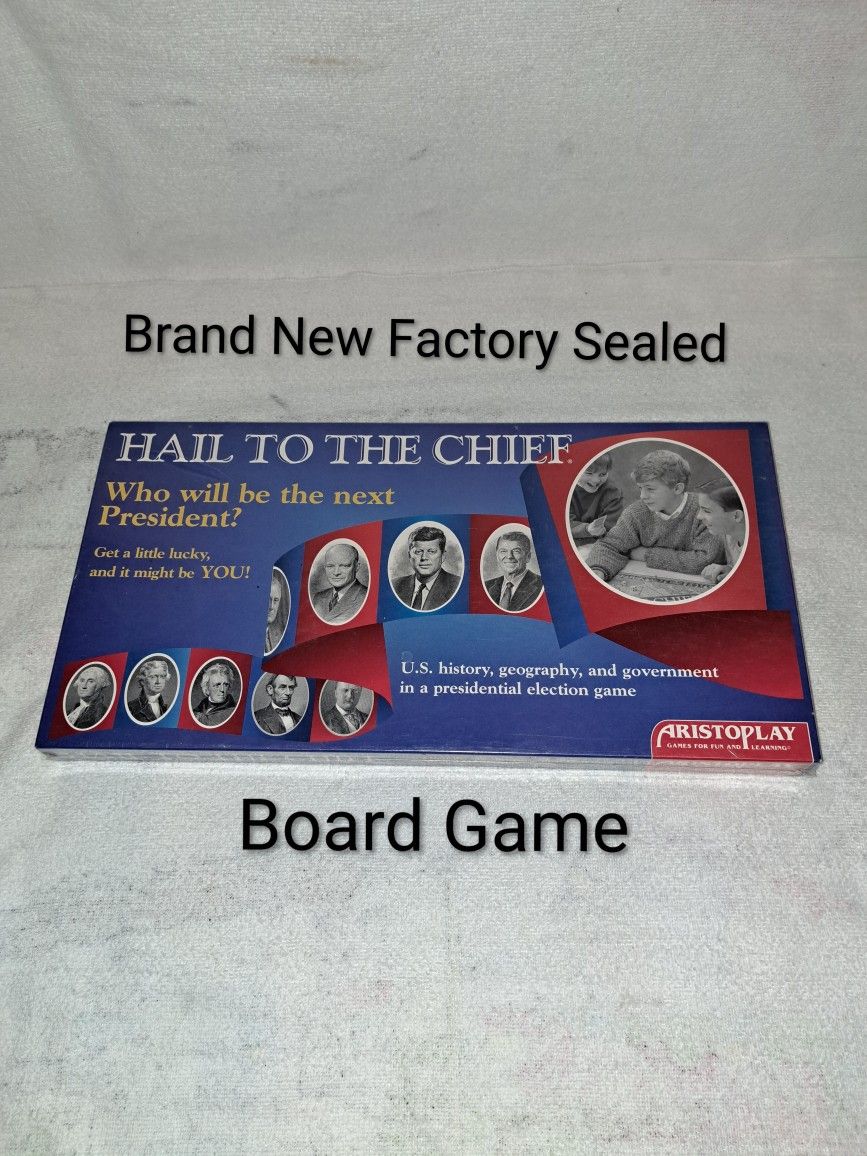 Brand New Factory Sealed Hail To The Chief (Who Will Be The Next President) Board Game