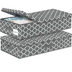 2 Pack Under Bed Storage Containers $15