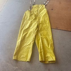 YELLOW utility RAIN OVERALL