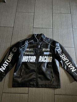 Motor racing leather jacket