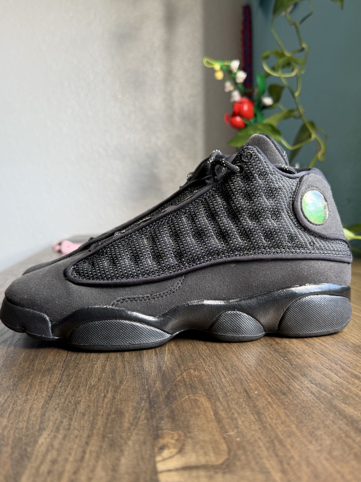 Jordan Air Jordan 13 Retro Black Mesh High Top Sneaker Unisex Kids