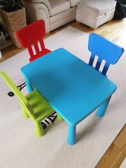 Ikea Mammut Table And Two Chairs
