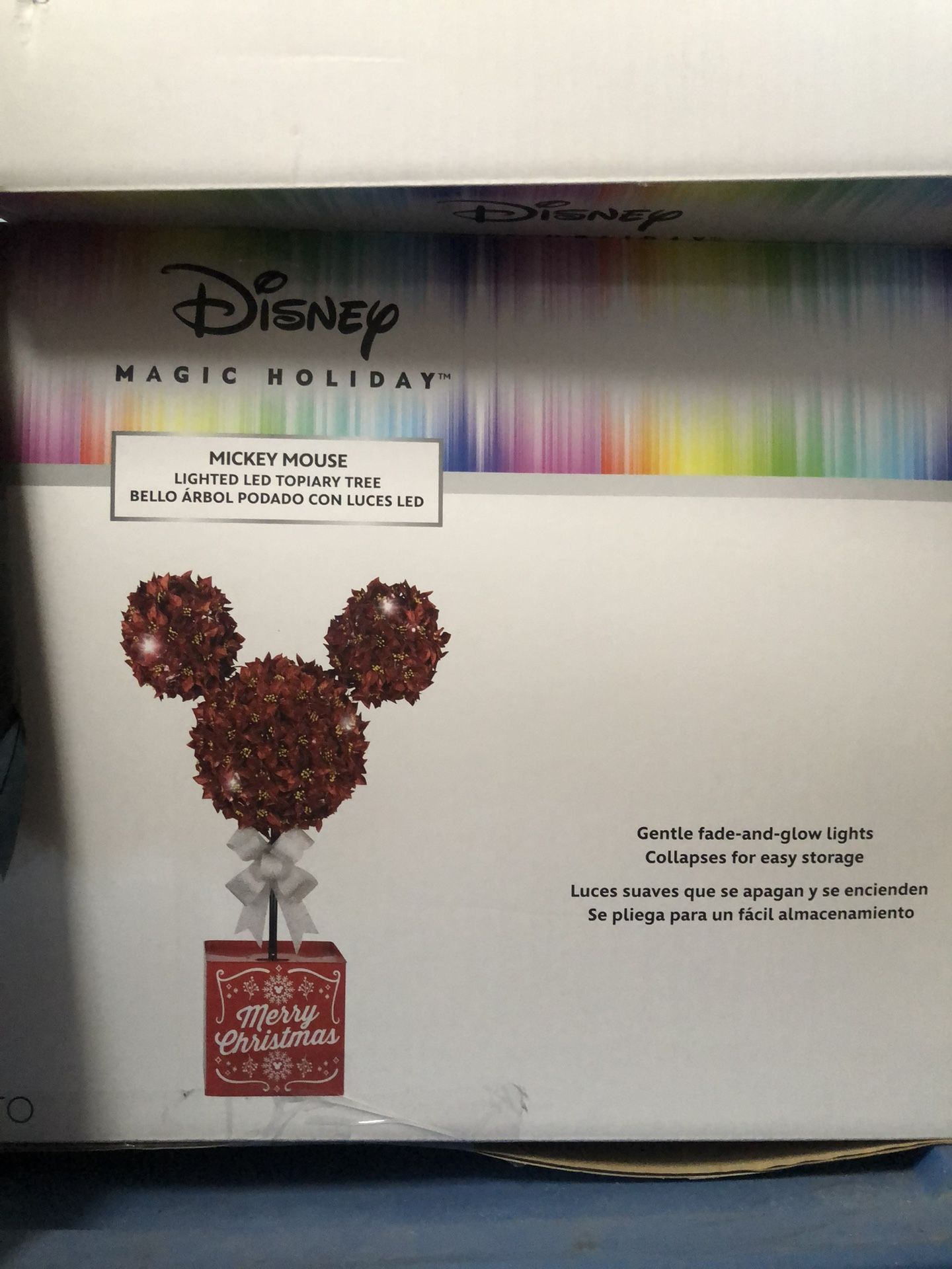 Christmas decoration Mickey Lighted led topiary tree