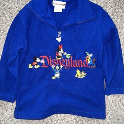 Vintage Disney Quarter Zip Kids Fleece