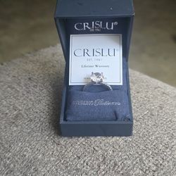 Cubic Zirconia Diamond Ring 925 And Platinum