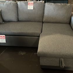 Grey Sectional With Pullout Bed 