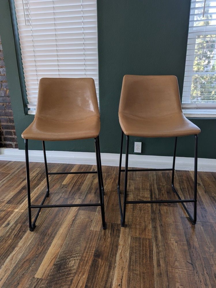2 Bar Stools - 26" Counter Height Bar Stools