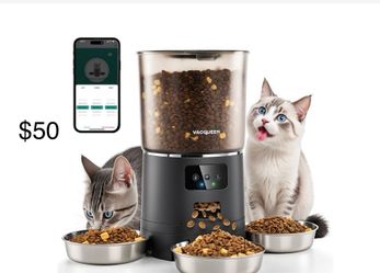 Cat feeder, work with your phone and wifi.