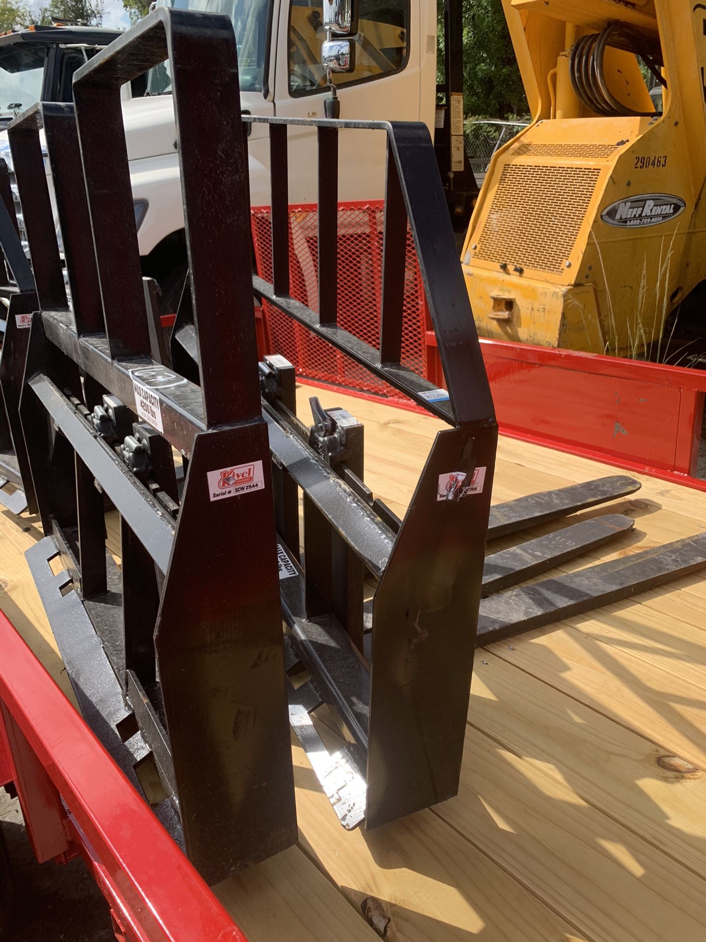 Forks attachment for skid steer