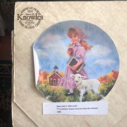 Plate ( Mary had a Little Lamb