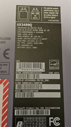Asus Zenbook 14 2k oled laptop