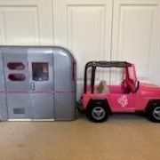 Doll CAMPER And JEEP ( 18 Inch Dolls)