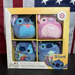 🧸 Disney Stitch Squishmallows 4-Pack (Target Exclusive) – New in Box!