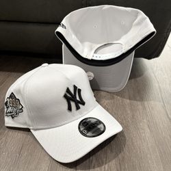 MLB New Era New York Yankees White 1999 World Serie Patch 9forty A Frame SnapBack Hats 