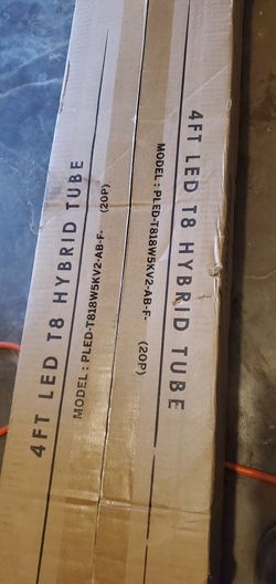 PARMIDA 20-Pack 4FT LED T8 Hybrid Type A+B Light Tube, 18W, Plug & Play or Ballast Bypass, Single-Ended OR Double-Ended Connection, 5000K, 2200lm, Fro