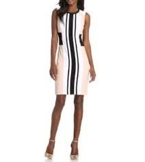 NWT BCBGMAXAZRIA Eloise color-blocked sheath dress  size 4