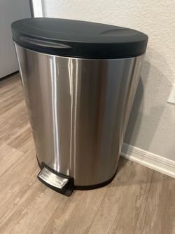 11.9  gallon stainless steel trash can