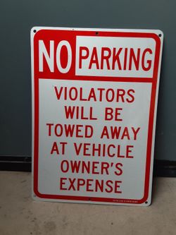 No Parking sign