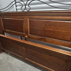 7pc King Size Bedroom Set Solid Wood Heavy