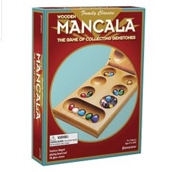 Pressman®️ Mancala Wooden Folding Set Game 

