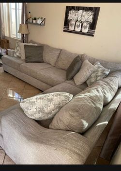 Amazing and comfortable sectional couch with deep seating from Jerome’s