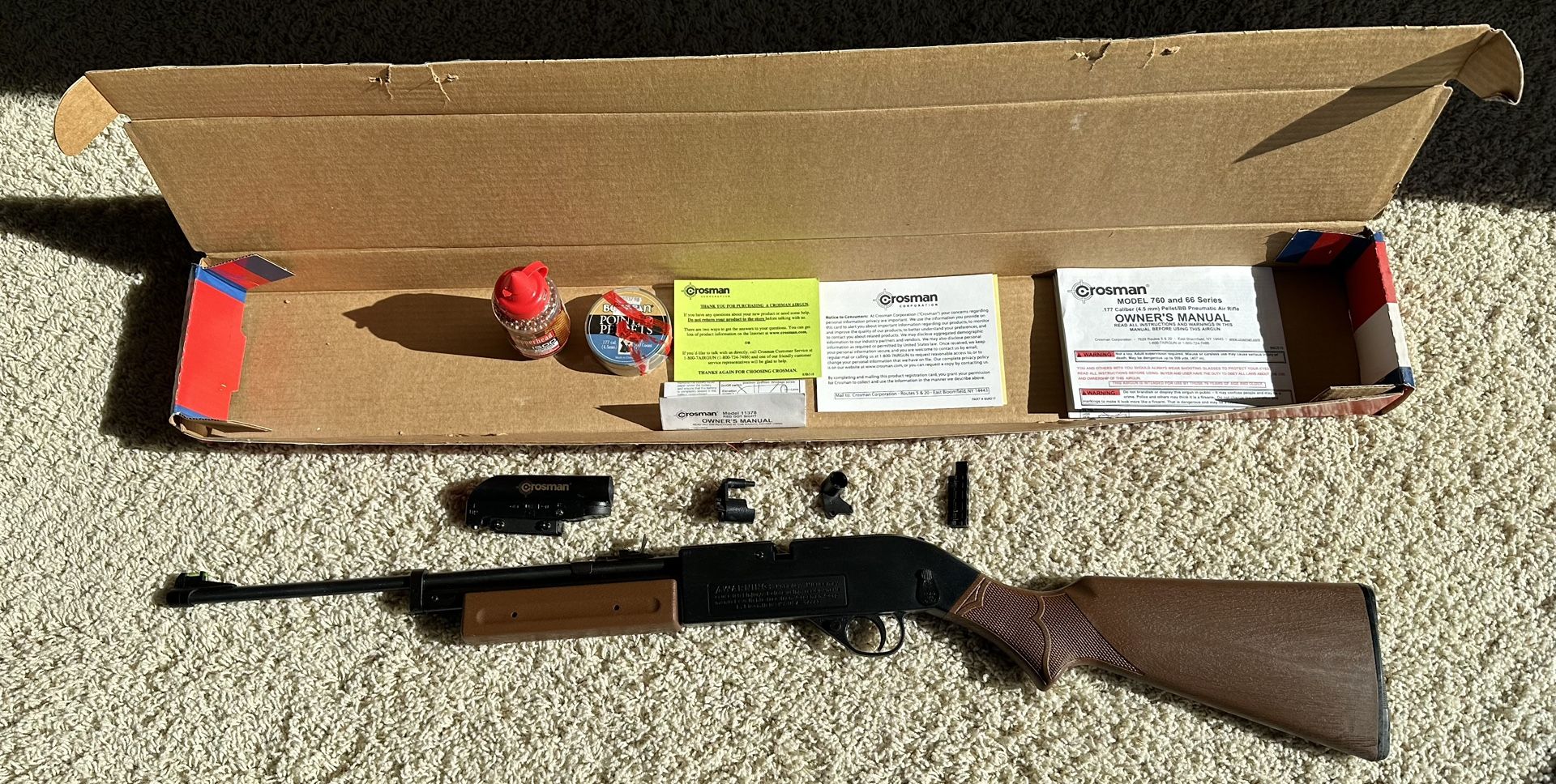CROSMAN® 760 PUMPMASTER® .177 PELLET / BB PNEUMATIC PUMP AIR RIFLE WIT
