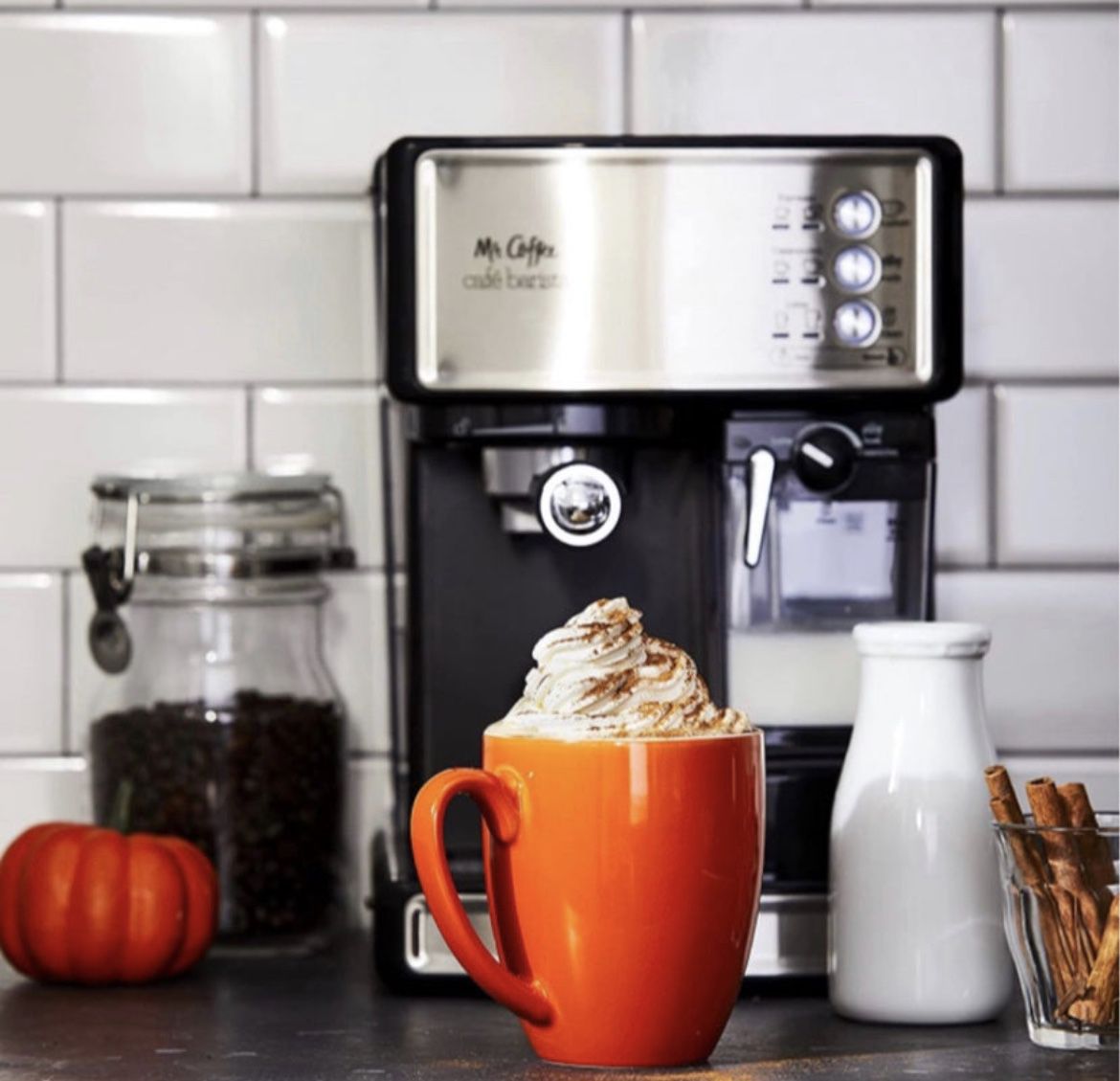 Mr. Coffee Espresso and Cappuccino Machine, Programmable Coffee Maker #2915