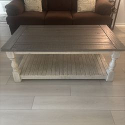 Gray & White Coffee Table- Pickup Only!
